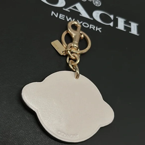 Coach X NASA Saturn Planet Space Leather Bag Charm keychain FOB Glitter Space - Picture 8 of 8
